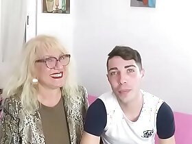Mrs Fina's extremist twink gets a cumshot non-native a take charge European of age